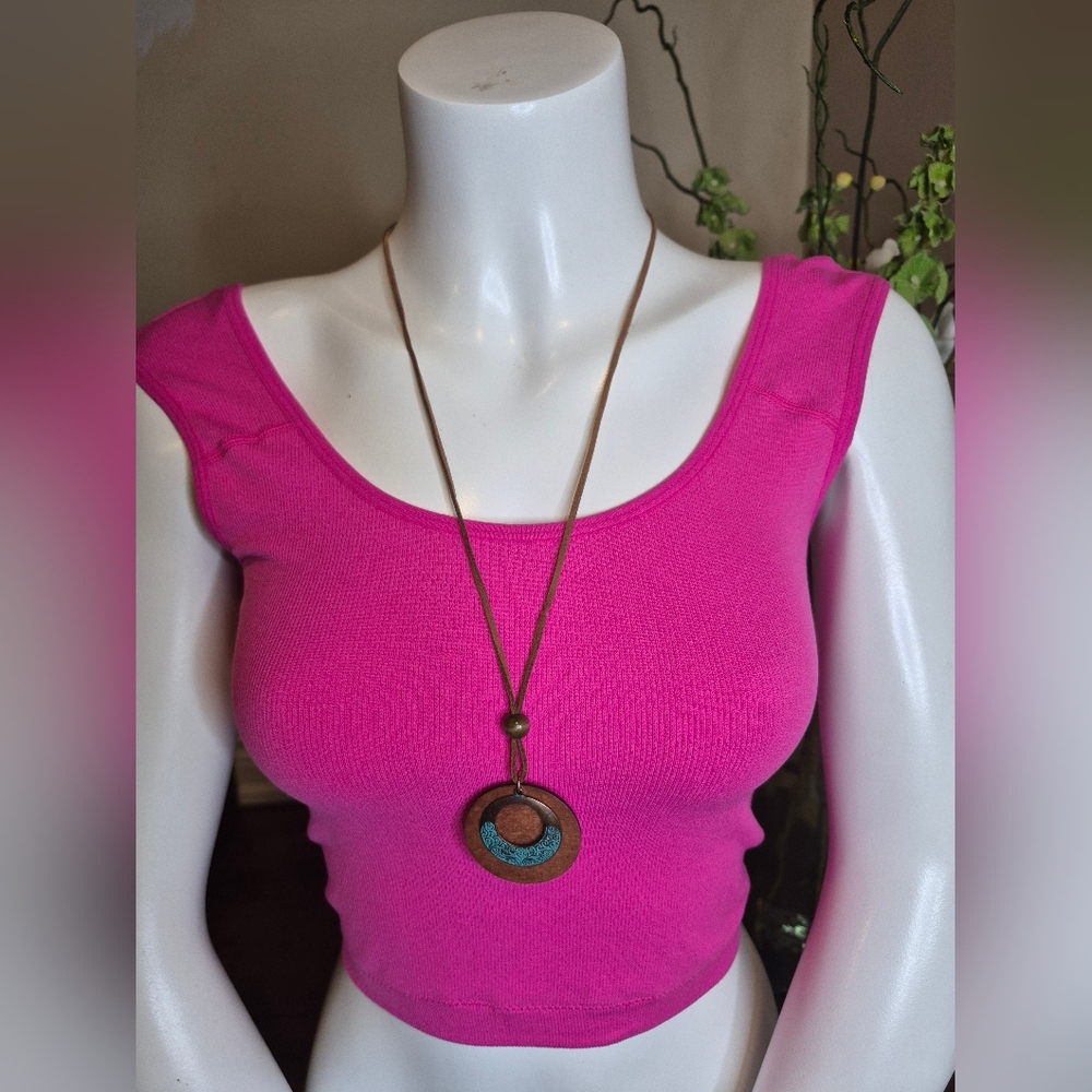 Forever21 Vibrant Fuchsia Sleeveless Tank Top